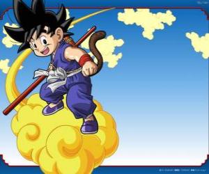 yapboz Goku yüksek hızda uçabilen onun Kinton bulut sürme